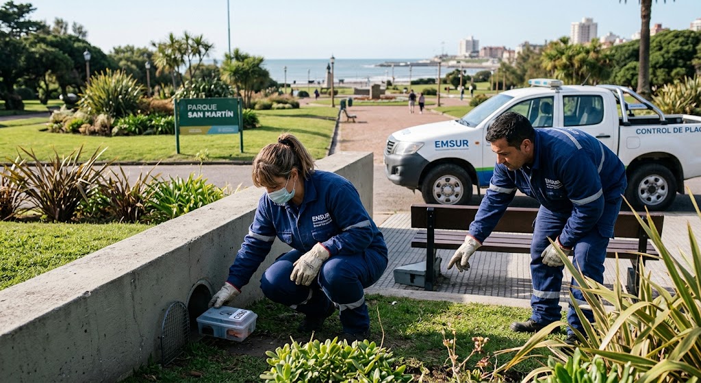Control de plagas: el Municipio intensifica las tareas de desratización en parques y plazas